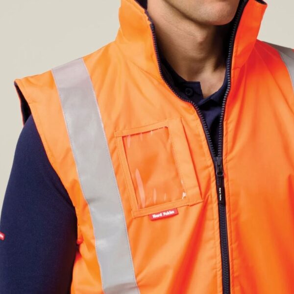 Hard Yakka Y21480 Hi Vis Taped All Weather Fleece Vest - Image 10