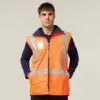 Hard Yakka Y21480 Hi Vis Taped All Weather Fleece Vest - Image 6