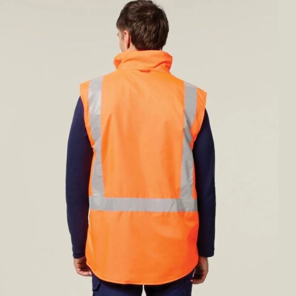 Hard Yakka Y21480 Hi Vis Taped All Weather Fleece Vest - Image 8