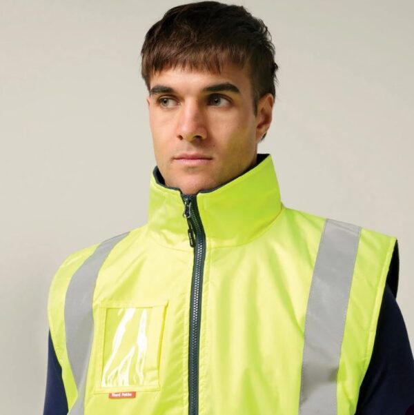 Hard Yakka Y21480 Hi Vis Taped All Weather Fleece Vest - Image 5