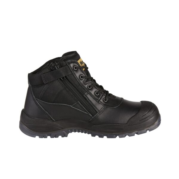 Hard Yakka Y60125 Foundations Utility Black Zip Side Safety Boot