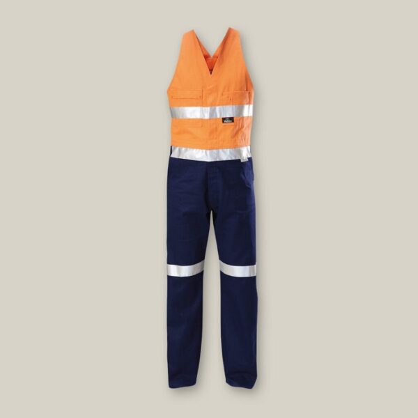 Hard Yakka Y01055 Hi Vis 2Tone Action Back Cotton Taped Overall - Image 12