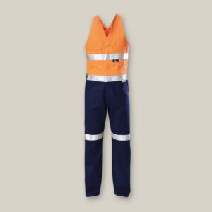 Hard Yakka Y01055 Hi Vis 2Tone Action Back Cotton Taped Overall
