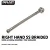 PIP 520129WH Right Hand SS Braided Hose & Elbow Assembly For Showers - Image 2