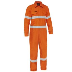 Bisley BC8478T Apex 185 Taped Hi Vis FR Ripstop Vented Coverall