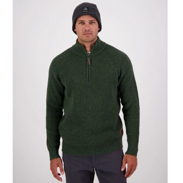 Swanndri SW225313M Men's Chalky Island Waffle Jumper - Image 5