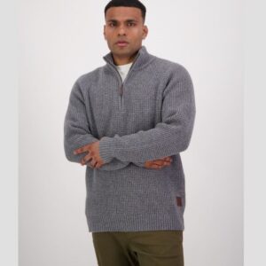 Swanndri SW225313M Men's Chalky Island Waffle Jumper