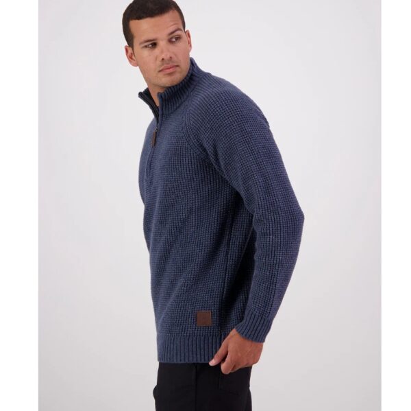 Swanndri SW225313M Men's Chalky Island Waffle Jumper - Image 2