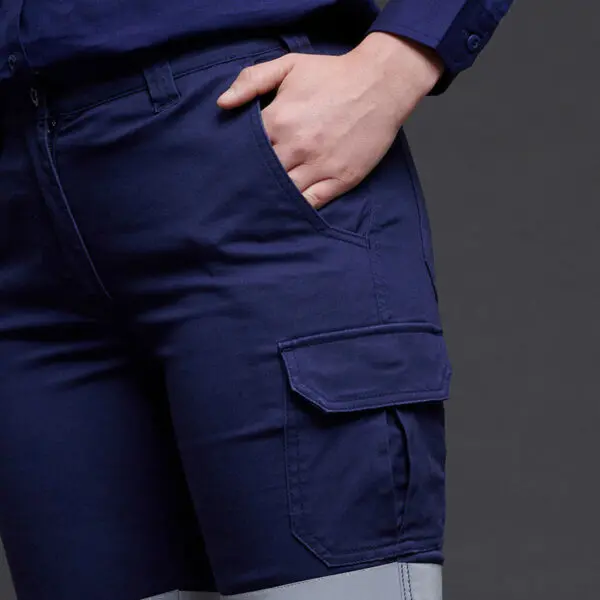 KingGee K43010 Women's Stretch Reflective Cargo Work Pants - Image 6