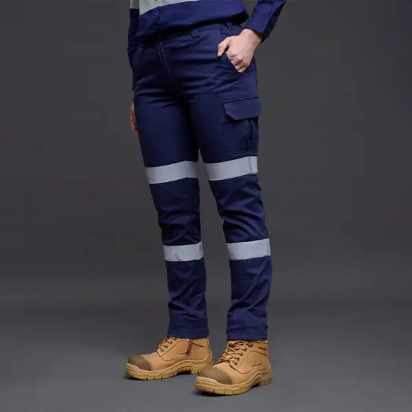KingGee K43010 Women's Stretch Reflective Cargo Work Pants - Image 2
