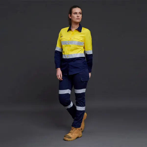 KingGee K43010 Women's Stretch Reflective Cargo Work Pants - Image 5