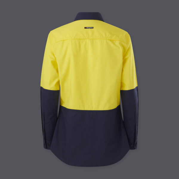 KingGee K44226 Women's Workcool Vented Spliced Shirt Long Sleeve - Image 6