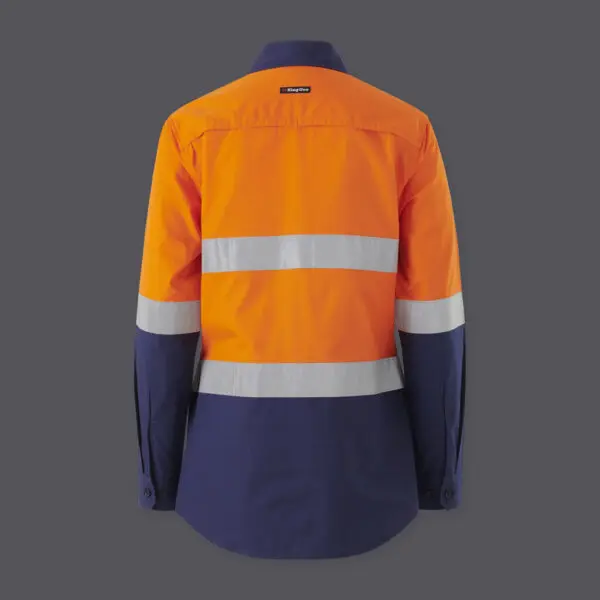 KingGee K44227 Women's Workcool Vented Spliced Shirt Taped Long Sleeve - Image 6