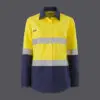 KingGee K44227 Women's Workcool Vented Spliced Shirt Taped Long Sleeve