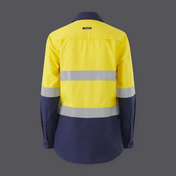 KingGee K44227 Women's Workcool Vented Spliced Shirt Taped Long Sleeve - Image 3