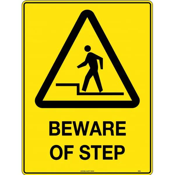 Uniform Safety Signs 365LM Beware Of Step - Metal