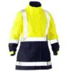 Bisley BJL6766T Womens Taped Hi Vis Recycled Rain Shell Jacket - Image 5