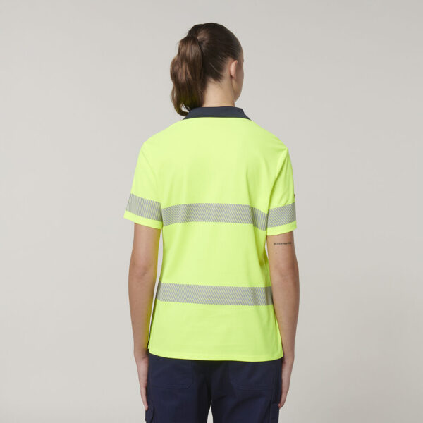 Hard Yakka Y08602 Womens Short Sleeve Hi Vis Taped Polo - Image 7