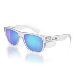 SafeStyle FCBP100 Fusions Clear Frame Mirrors Blue Polarised Lens
