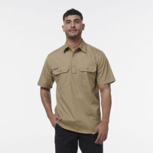KingGee K14032 Mens Workcool Vented Closed Front Shirt Short Sleeve