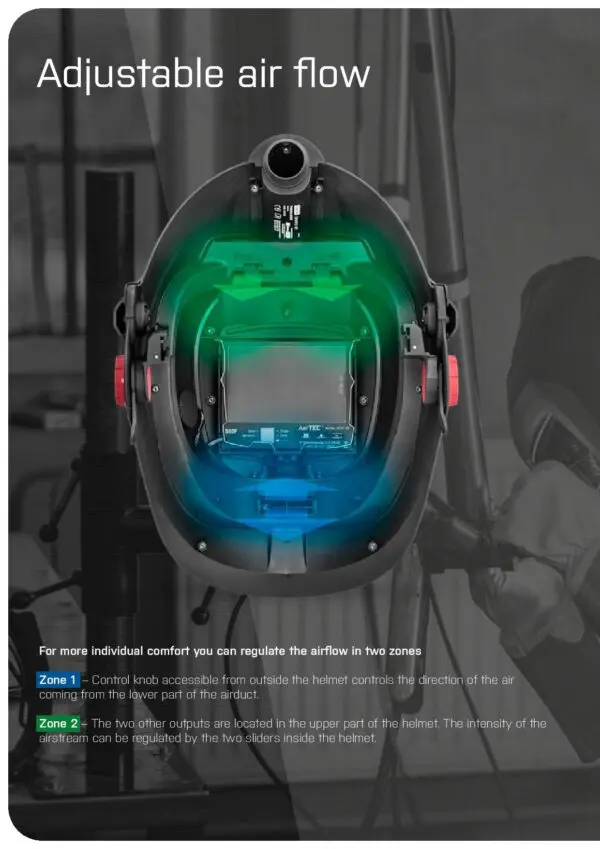 Maxisafe R303201 CleanAIR Omnira COMBI Welding Helmet & AerGO PAPR Kit - Image 7