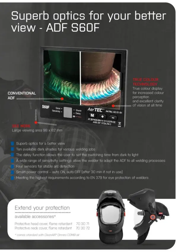 Maxisafe R303201 CleanAIR Omnira COMBI Welding Helmet & AerGO PAPR Kit - Image 8