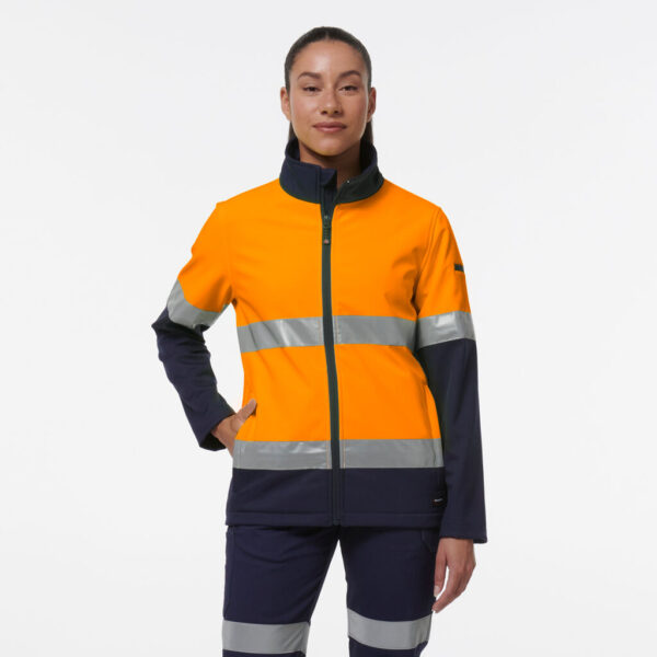 KingGee K45006 Womens Reflective Spliced Soft Shell Jacket