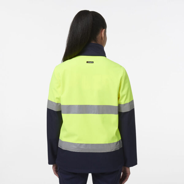 KingGee K45006 Womens Reflective Spliced Soft Shell Jacket - Image 8