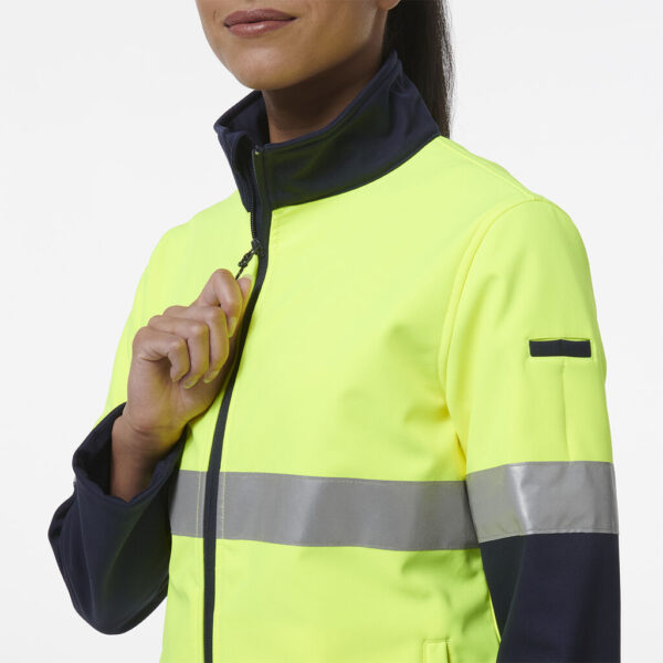 KingGee K45006 Womens Reflective Spliced Soft Shell Jacket - Image 9