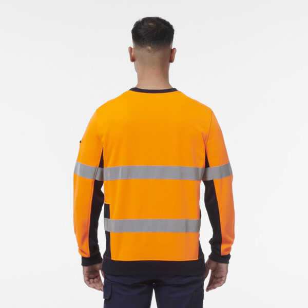 KingGee K55058 Reflective Spliced Crew Neck Fleece - Image 6