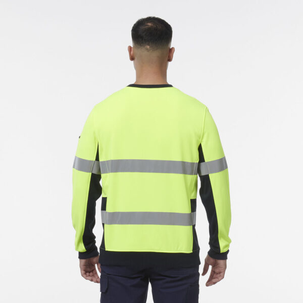 KingGee K55058 Reflective Spliced Crew Neck Fleece - Image 3