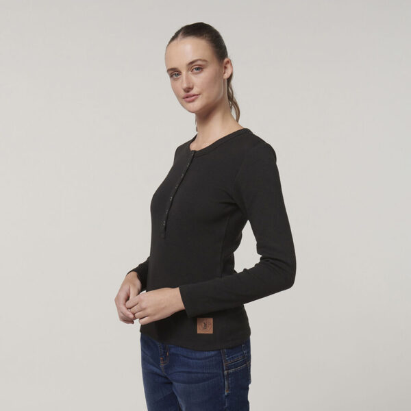 Hard Yakka Y08237 Womens Henley - Image 3