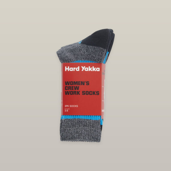 Hard Yakka Y08606 Womens 3PK Crew Socks - Image 6