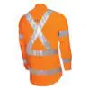 Tru Workwear DS1166T5 Lightweight NSW Rail Vented L/S Hi-Vis Drill Shirt With Perforated Reflective Tape - Image 2
