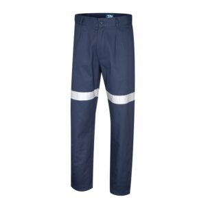 Tru Workwear DT1140T Heavyweight Cotton Trousers With Reflective Tape