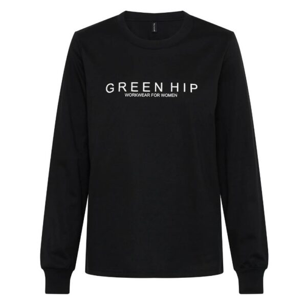 Green Hip T-LS-AS Womens Long Sleeve T-Shirt - Image 4