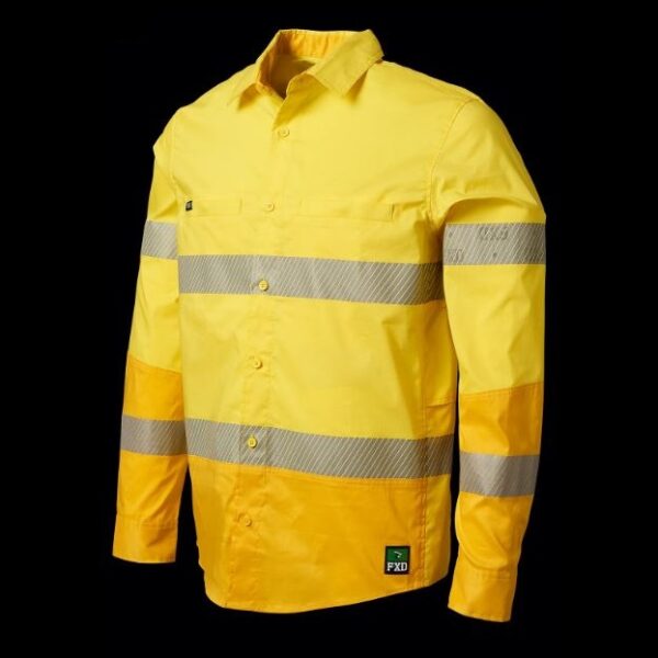 FXD LSH-2T Mens Hi Vis Taped 360 Degree Stretch Work Shirt - Image 7