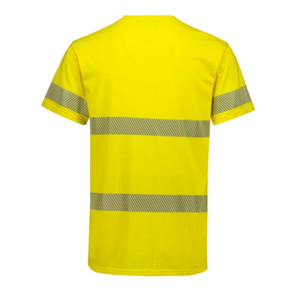Syzmik ZH510 Mens Hi Vis Segmented Tape Cotton Tee Shirt - Image 3