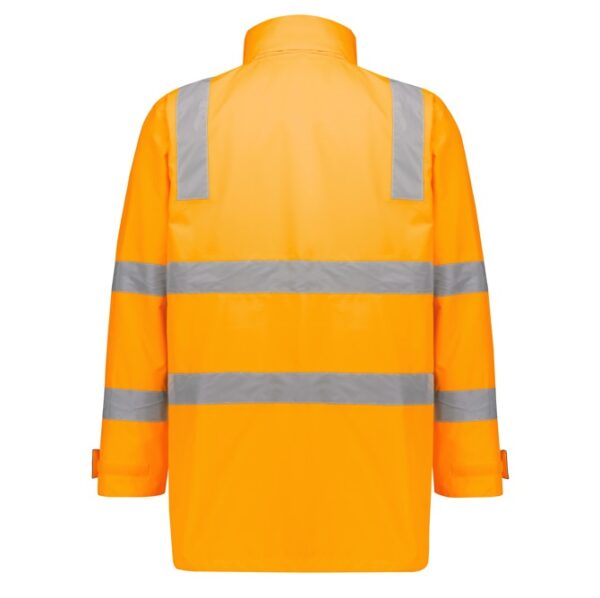 Syzmik ZJ580 Unisex Hi Vis VIC Rail 4 In 1 Waterproof Jacket - Image 4