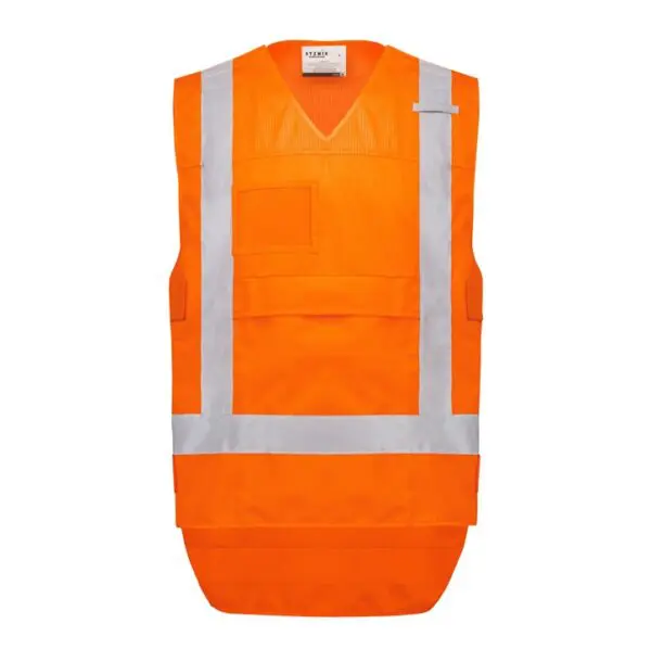 Syzmik ZV697 Unisex Hi Vis NSW Rail Vest - Image 2