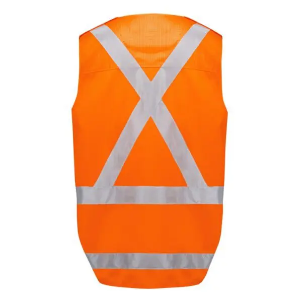 Syzmik ZV697 Unisex Hi Vis NSW Rail Vest - Image 3
