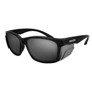 Maxisafe ERZ395 Rayzr Safety Glasses Matte Black Frame Smoke Lens