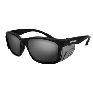 Maxisafe ERZ396 Rayzr Safety Glasses Matte Black Frame Smoke Lens Polarised