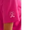 Biz Care CST245LS Womens Pink V-Neck Scrub Top - Image 6