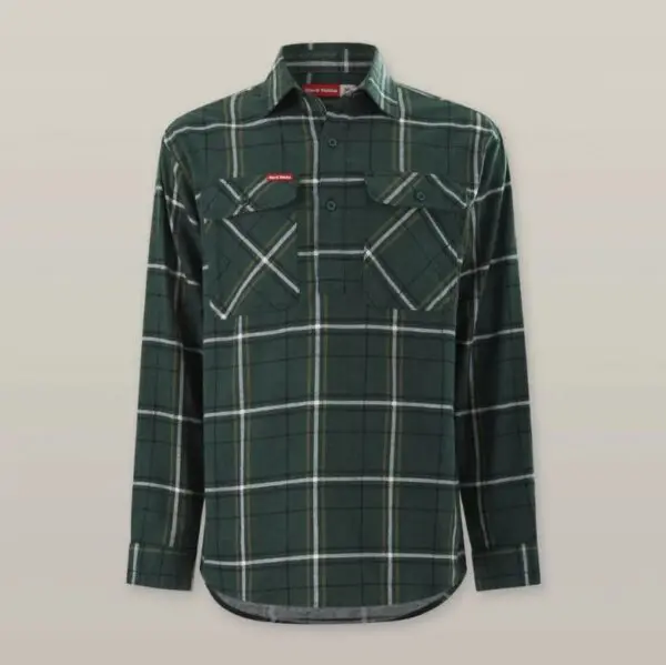 Hard Yakka Y04006 Core LS Closed Front Check Flannel Shirt - Image 8