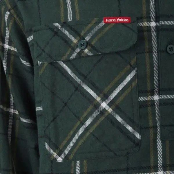 Hard Yakka Y04006 Core LS Closed Front Check Flannel Shirt - Image 10