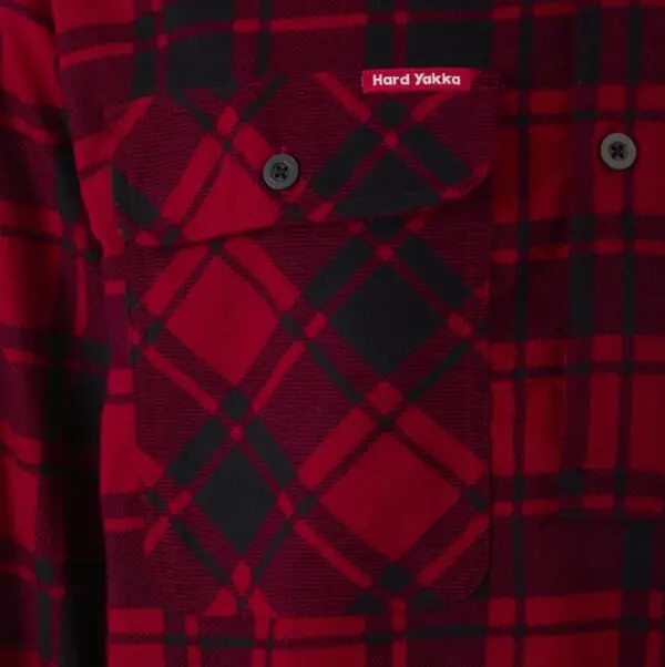 Hard Yakka Y04006 Core LS Closed Front Check Flannel Shirt - Image 16