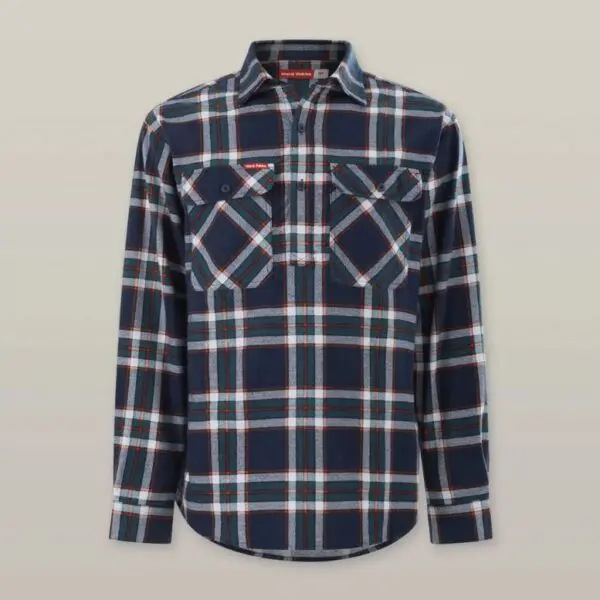 Hard Yakka Y04006 Core LS Closed Front Check Flannel Shirt - Image 11