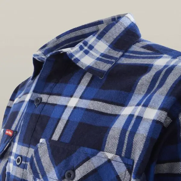 Hard Yakka Y04006 Core LS Closed Front Check Flannel Shirt - Image 4
