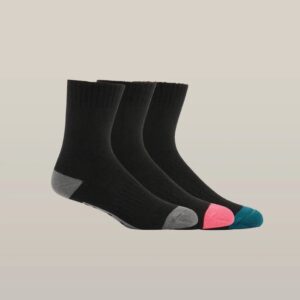Hard Yakka Y20016 Womens Core Bamboo Rich Padded Crew Sock 3PKHard Yakka Y20016 Womens Core Bamboo Rich Padded Crew Sock 3PK